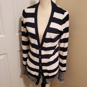 Victoria's Secret PINK Navy/White Striped Cardigan